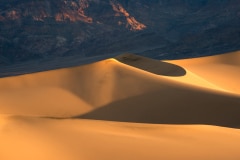 Sand dunes, sunrise, Death Valley